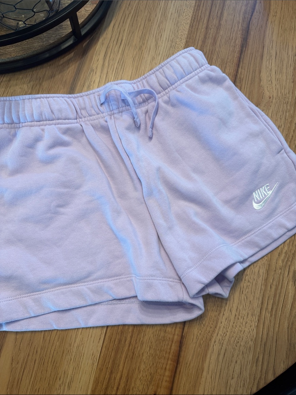 Nike Women's Light Lavender Drawstring Athletic Shorts